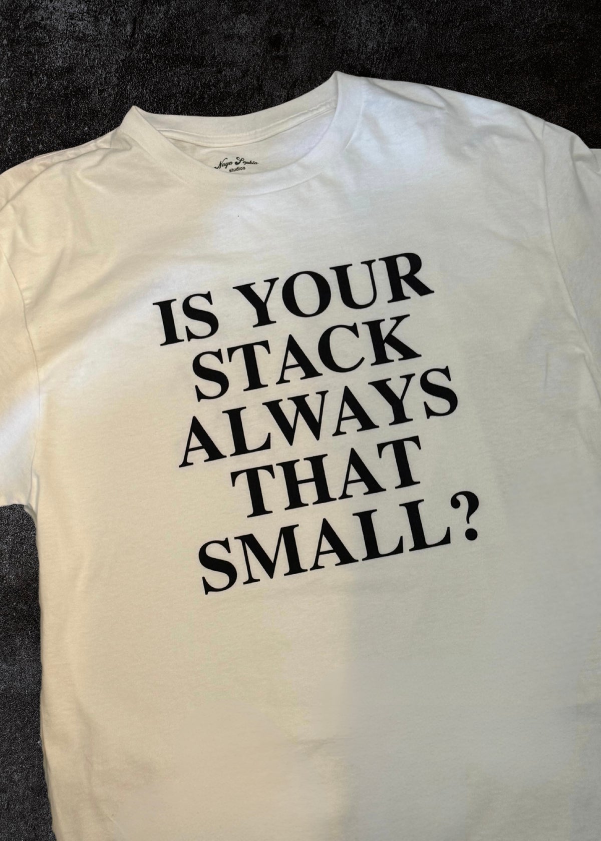 IS YOUR STACK ALWAYS THAT SMALL?